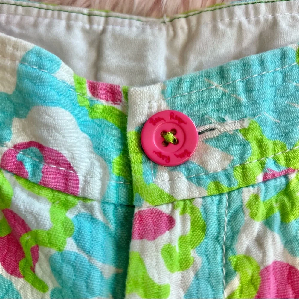Lilly Pulitzer The Buttercup Short A Delicacy Pink Floral Scallop Hem Sz‎ 0